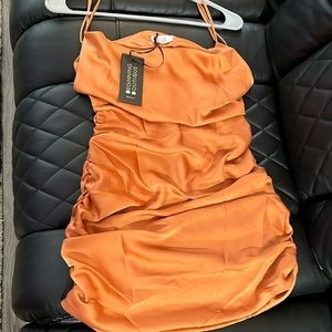 Beautiful light satin dress. Brand new, UK size 8 (US S/M)